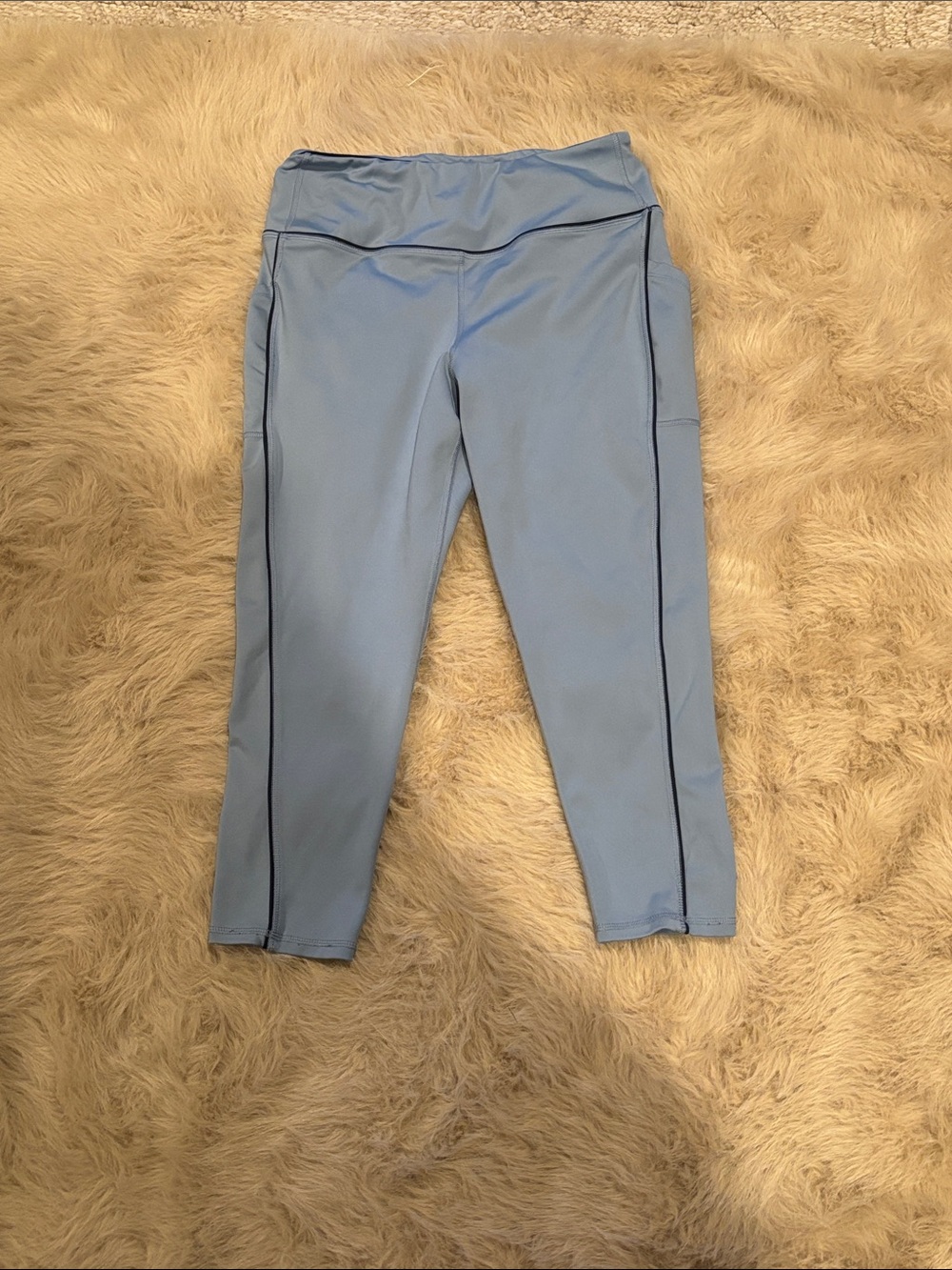 Body Glove Light Blue Leggings with Dark Trim
